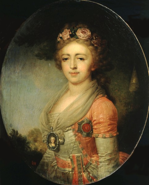 Portrait of Grand Duchess Alexandra Pavlovna (1783-1801), Daughter of Emperor Paul I, c1798.