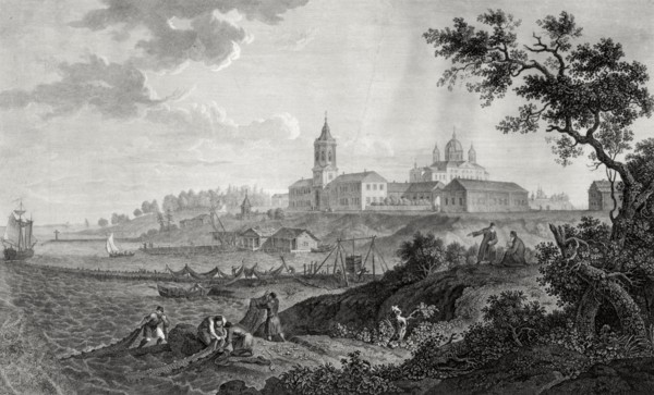 The Konevsky Monastery of Nativity of Virgin in Konevets, 1812.