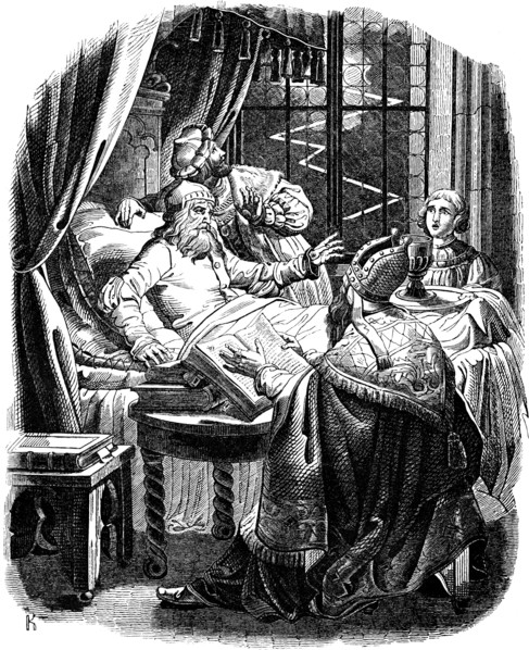 Henry the Lion before his death in Brunswiek, 1840.