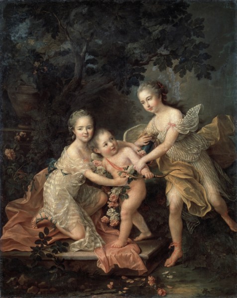 Children of Louis Philippe, duc d'Orléans', 18th century. Creator: Drouais, François-Hubert (1727-1775).