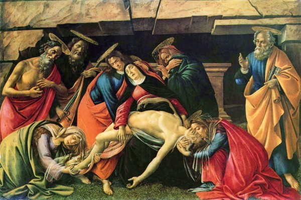 Lamentation over the Dead Christ', 1490-1492. Creator: Botticelli, Sandro (1445-1510).