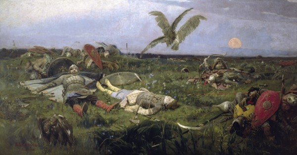 The field of Prince Igor battle with the Kipchaks', 1880. Creator: Vasnetsov, Viktor Mikhaylovich (1848-1926).