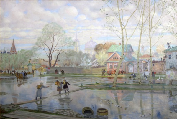 Spring', 1921. Creator: Kustodiev, Boris Michaylovich (1878-1927).