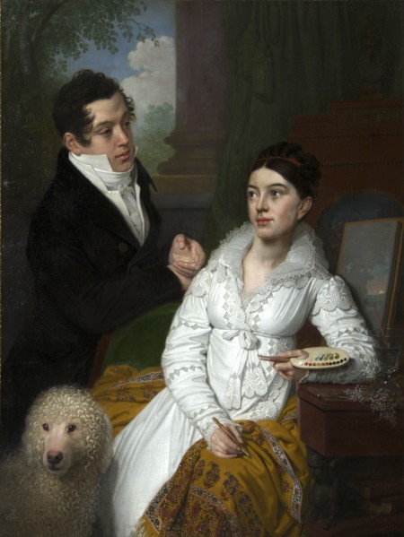 Portrait of Princess Alexandra and Prince Aleksey Lobanov-Rostovsky', 1814. Creator: Borovikovsky, Vladimir Lukich (1757-1825).