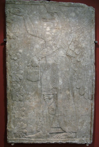 Relief from the palace of Ashurnasirpal II at Kalhu, Nimrud, 9th century BC.  Creator: Assyrian Art.