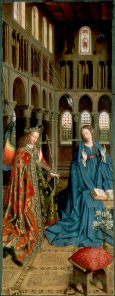 The Annunciation', 1434-1436. Creator: Eyck, Jan van (1390-1441).
