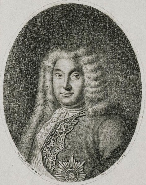 Portrait of Vice-Chancellor Count Andrey Ostermann (1687-1747), c1812.  Creator: Grachev, Alexei Petrovich (ca 1780-after 1850).