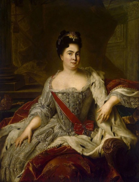 Portrait of Empress Catherine I', (1684-1727), 1717. Creator: Nattier, Jean-Marc (1685-1766).