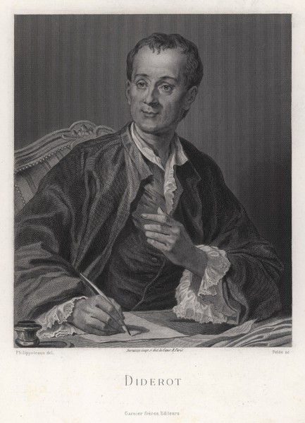 Portrait of the writer, essayist and philosopher Denis Diderot (1713-1784), middle of the 18th centu Creator: French master.