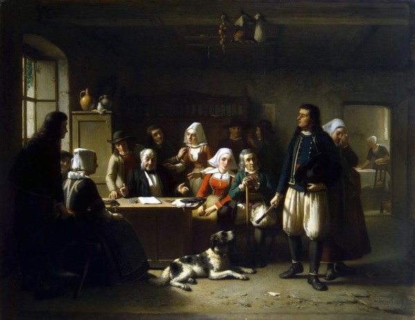 After the Unsealing of the Will', 1869. Creator: Heuvel, Theodore Bernard de (1817-1906).