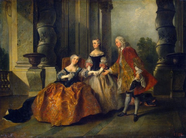 Scene from the Tragedy Le Comte d'Essex by Thomas Corneille', 1734. Creator: Lancret, Nicolas (1690-1743).