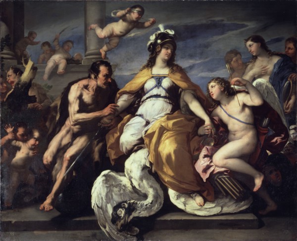 'Love and the Vices Disarm Judgement', late 17th or early 18th century. Artist: Paolo de' Matteis