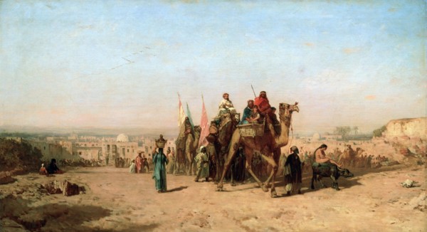 'Caravan', 1860.  Artist: Felix Francois Georges Philibert Ziem
