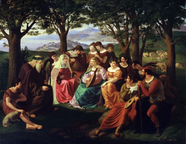 'Singers Competition', late 18th or 19th century. Artist: Heinrich Anton Dahling