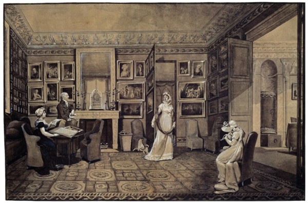 'Drawing Room in the Baryatinsky House in Altona', 1807.  Artist: Elisabeth Louise Vigee-LeBrun