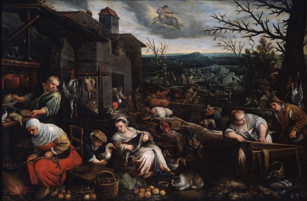 'November' (from the series 'The Seasons'), late 16th or early 17th century. Artist: Leandro Bassano