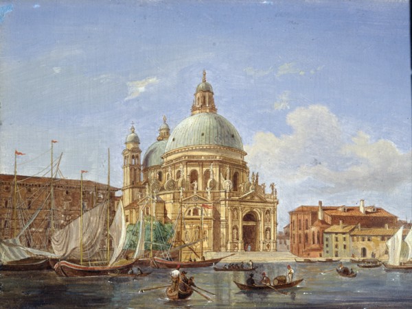 'The Santa Maria della Salute Church', 19th century. Artist: Victor Adam