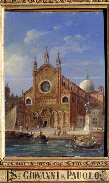 'The Santi Giovanni e Paolo (San Zanipolo) Church', 19th century. Artist: Victor Adam