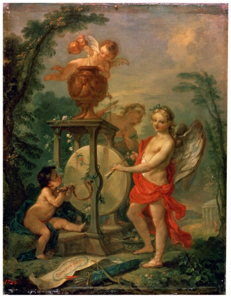'Cupid Sharpening an Arrow', 1750.  Artist: Charles-Joseph Natoire