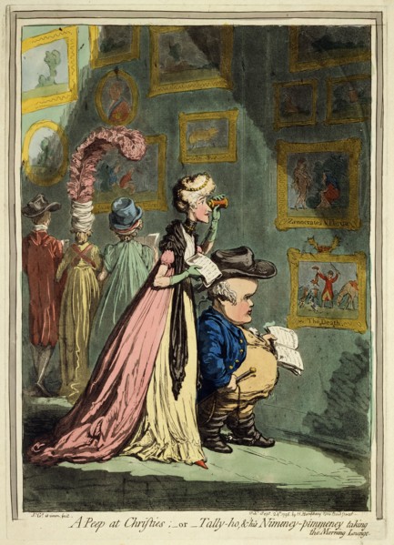 'A Peep at Christies', 1796. Artist: James Gillray