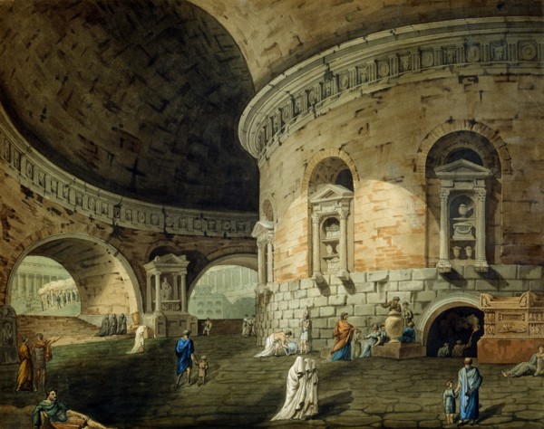 Stage design for a theatre play, early 19th century. Artist: Domenico Corsini