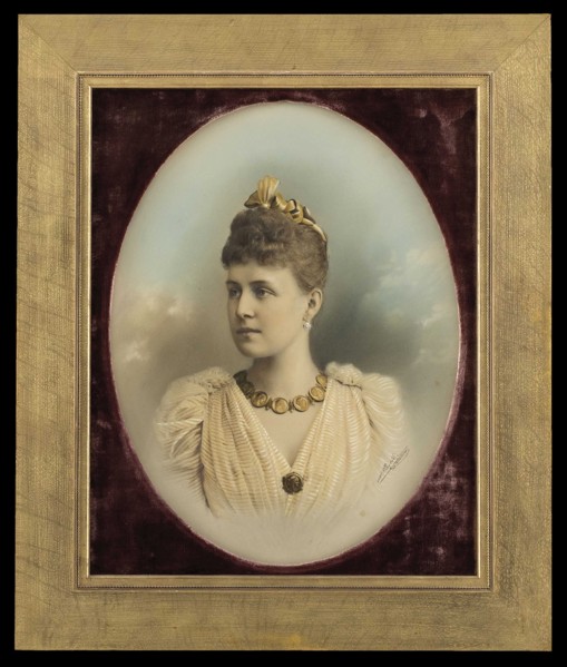 Portrait of Grand Duchess Alexandra Georgievna of Russia (1870-1891).