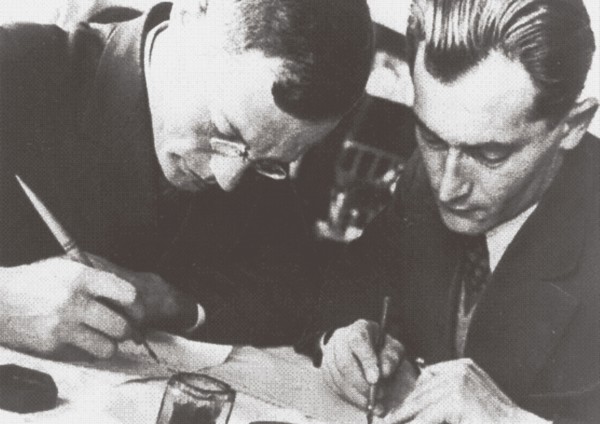 Writers Ilya Ilf and Yevgeny Petrov, 1932.