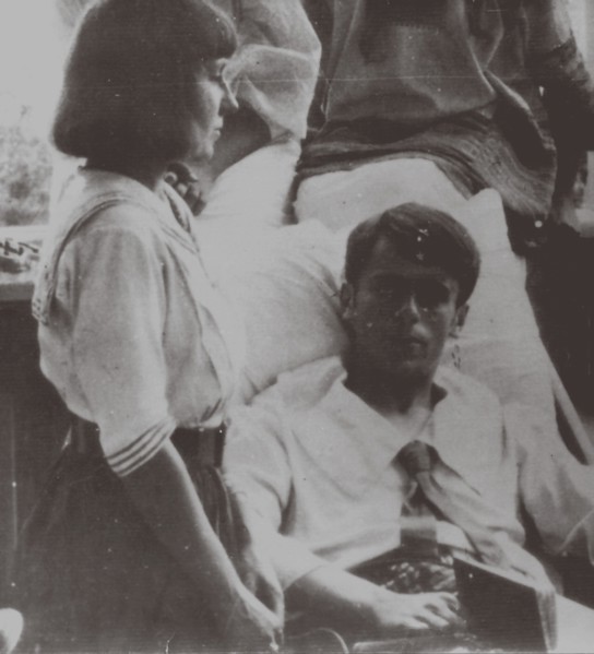 Marina Tsvetaeva with Sergey Efron at the Crimea, 1911.