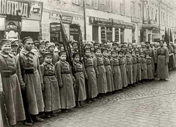 Children as Red Army men. Moscow, December 17, 1923.