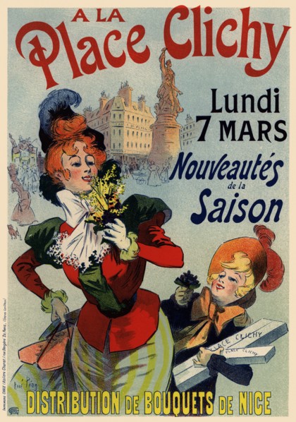 A la Place Clichy (Poster), 1890s. Artist: Péan, René Louis (1875-1945)