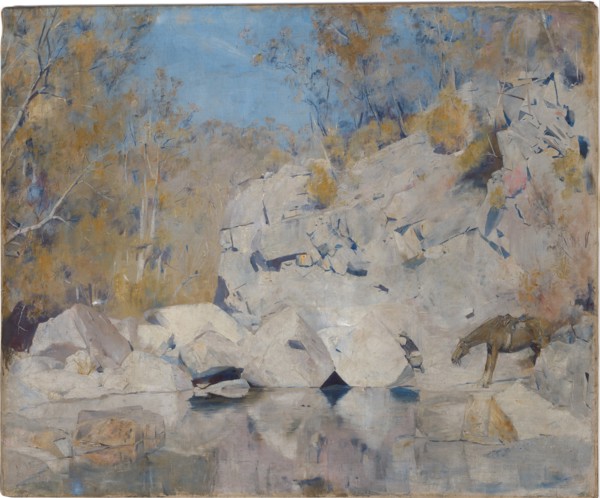 In a corner on the Macintyre, 1895. Artist: Roberts, Tom (1856-1931)