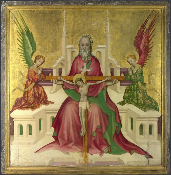 The Trinity with Christ Crucified, c.1410. Artist: Austrian master (active ca. 1440-1450)