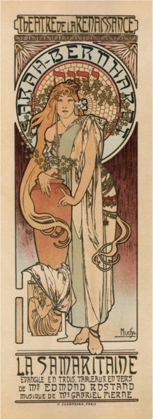 Woman of Samaria (Poster). Artist: Mucha, Alfons Marie (1860-1939)
