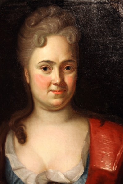 Portrait of Empress Catherine I. (1684-1727), 1712. Artist: Møller, Andreas (1684-1752/62)