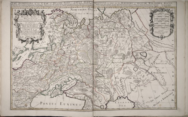 Russia Alba, or Moscovia, 1682. Artist: Berry, William (active 1669-1708)