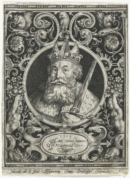 Charles the Great, King of the Franks, 1594. Artist: Bruyn, Nicolaes de (1571-1656)