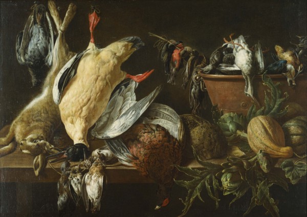 Still Life with Games and Vegetables, 1648. Artist: Van Utrecht, Adriaen (1599-1652)