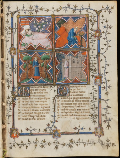 Miniature from a manuscript of the Roman de la Rose by Guillaume de Lorris and Jean de Meun, 1353. Artist: Master of the Rose novels (active Second Half of 14th cen.)