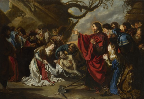 The Raising of Lazarus. Artist: Vos, Simon de (1603-1676)