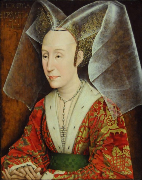 Portrait of Isabella of Portugal, wife of Philip III Duke of Burgundy (1397-1471), ca 1450-1475. Artist: Weyden, Rogier, van der (ca. 1399-1464)