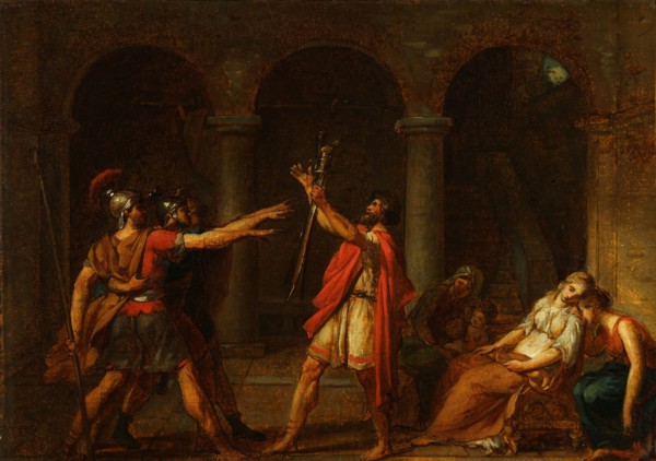 The Oath of the Horatii (Study), 1784. Artist: David, Jacques Louis (1748-1825)