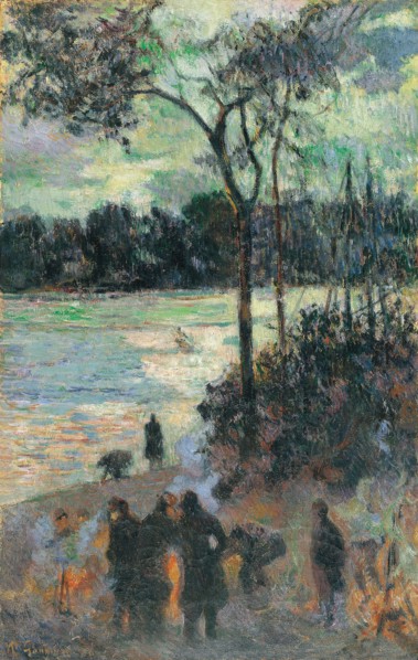 The Fire at the River Bank, 1886. Artist: Gauguin, Paul Eugéne Henri (1848-1903)