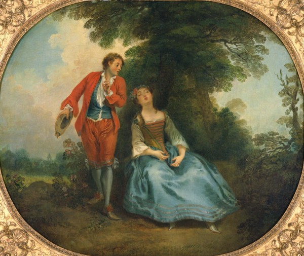 Sleeping Shepherdess, ca 1730. Artist: Lancret, Nicolas (1690-1743)