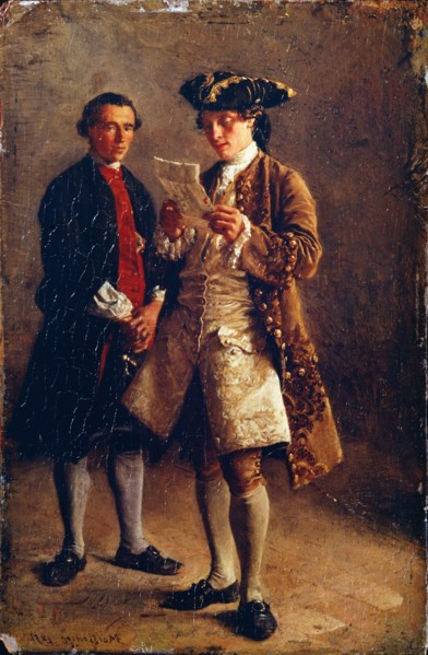 Reading a Letter, 1852. Artist: Meissonier, Ernest Jean Louis (1815-1891)