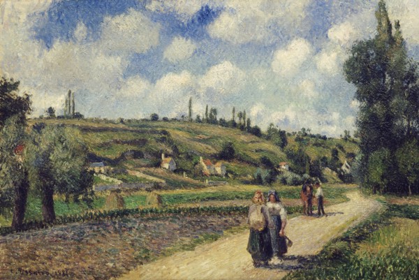 Landscape near Pontoise, the Auvers Road, 1881. Artist: Pissarro, Camille (1830-1903)