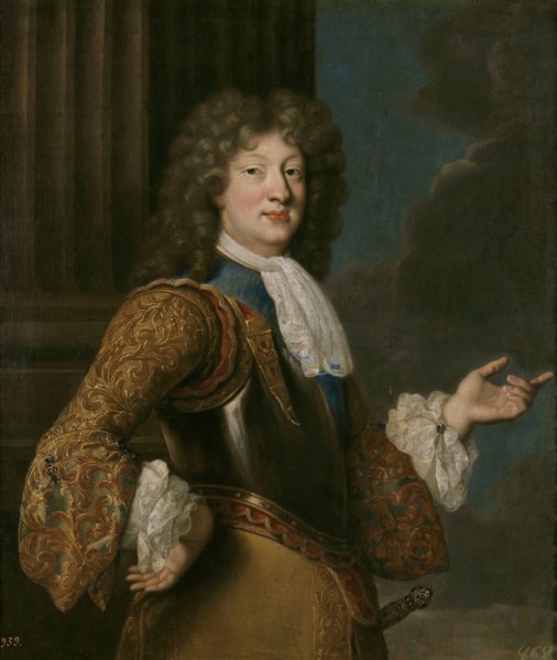 Portrait of Louis, Grand Dauphin of France. Artist: Troy, François, de (1645-1730)