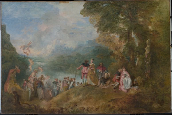 Pilgrimage to Cythera (Embarkation for Cythera), 1717. Artist: Watteau, Jean Antoine (1684-1721)
