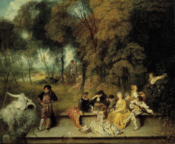 Pleasures of Love, ca. 1718-1719. Artist: Watteau, Jean Antoine (1684-1721)