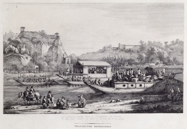 Boat Trip on the Seine, 1803. Artist: Boissieu, Jean-Jacques, de (1736-1810)