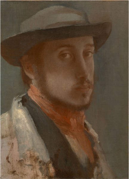 Self-Portrait, c. 1858. Artist: Degas, Edgar (1834-1917)